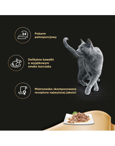 SHEBA Cusine z kurczakiem w sosie 85g x12