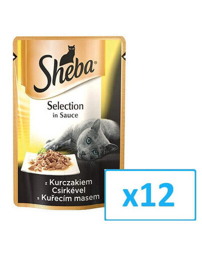 SHEBA Cusine avec poulet en sauce 85g x12