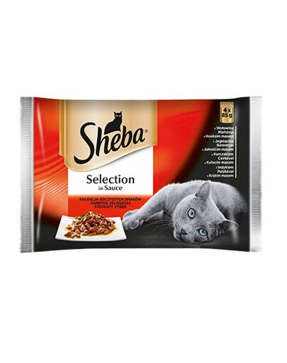 SHEBA Selection in Sauce Sauce pour morceaux juteux 32 x 85g