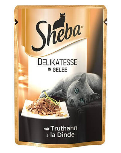 SHEBA Délicatesse en gelée à la dinde 85g