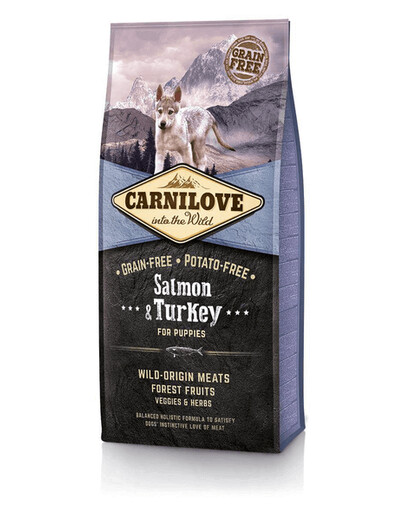 CARNILOVE Saumon & Dinde pour Chiots 1,5 kg