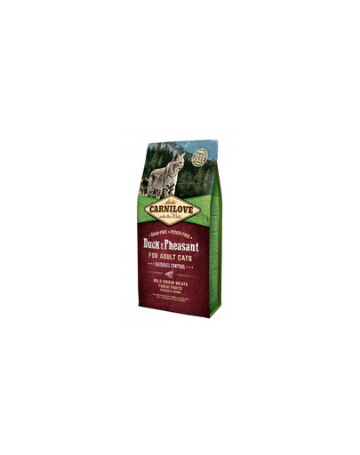 CARNILOVE Chat Hairball Control Canard & Faisan 2 kg