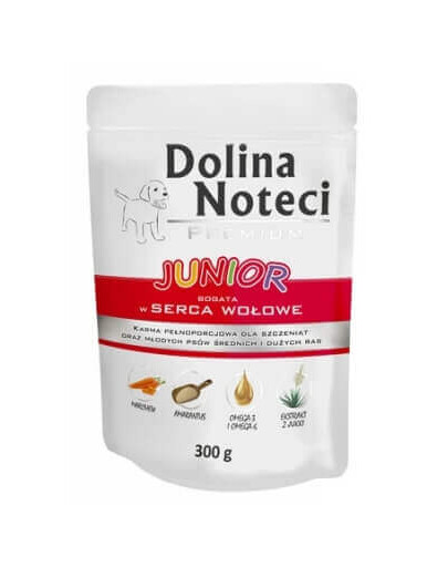 DOLINA NOTECI Premium Junior Riche en cœurs de bœuf 300g
