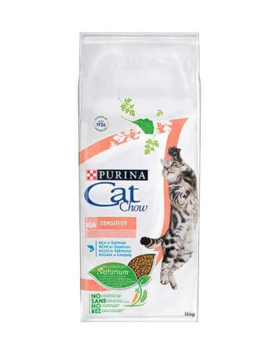 PURINA Cat Chow Special Care Sensitive - Croquettes pour chats adultes ayant un système digestif sensible - 15 kg