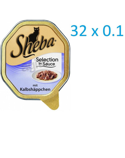 SHEBA Tranches de bœuf en sauce 22 x 85g