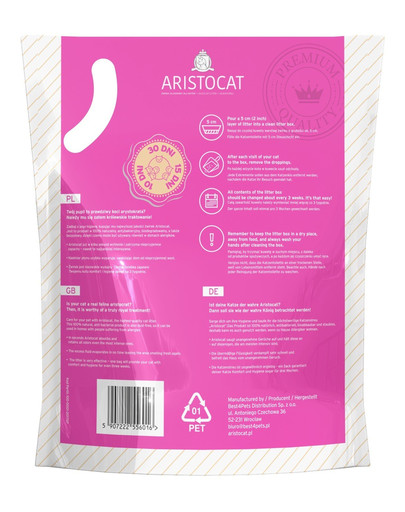 ARISTOCAT Litière en silicone pour chats 3,8 L non parfumée