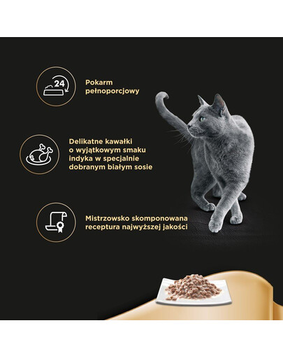 SHEBA frykas indyk w białym sosie 22 x 85g
