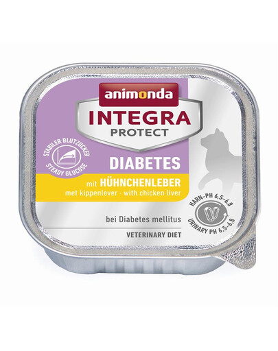 ANIMONDA Diabetes Avec foies de poulet 100 g pour les chats diabétiques