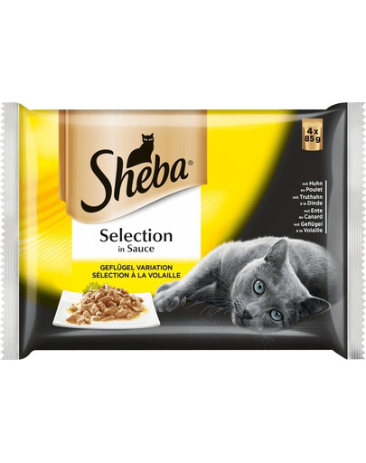 SHEBA Cuisine pour chats avec du porc 4x85 g
