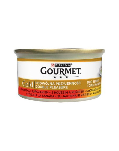 GOURMET Gold Boeuf et Poulet 85 g