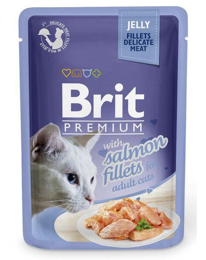 BRIT Premium Cat  Fillets in Jelly Saumon 85g