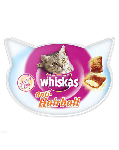 WHISKAS Anti-hairball 50g - pour éviter des boules des poils chez les chats