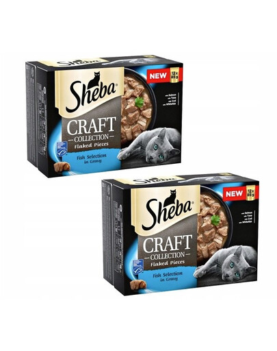 SHEBA Saveurs artisanales de poisson 12*85 g 12+12 GRATUITS