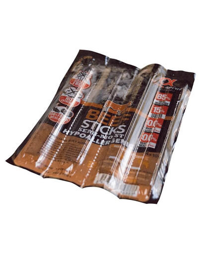 ALPHA SPIRIT Beef Sticks Bâtonnets de bœuf semi-humides hypoallergéniques 4x10 g