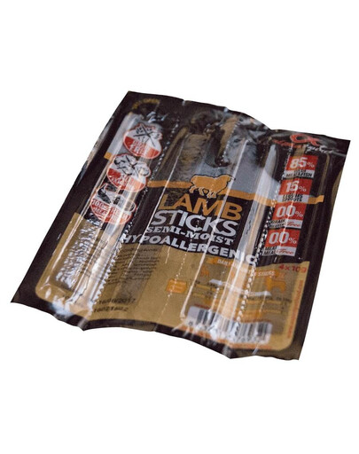 ALPHA SPIRIT Lamb Sticks Bâtonnets d'agneau semi-humides hypoallergéniques 4x16x10 g