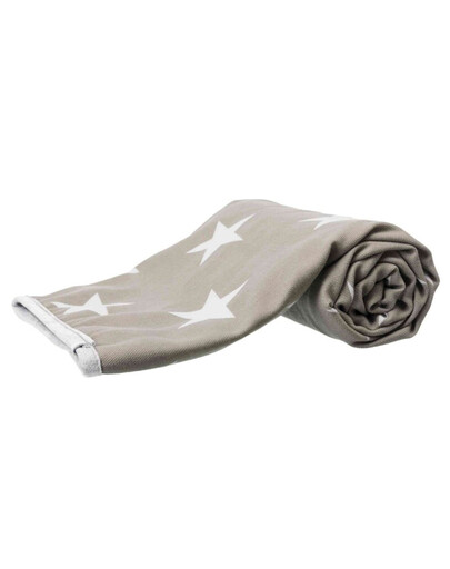 TRIXIE Couverture en étoiles, 150 × 100 cm, gris-brun