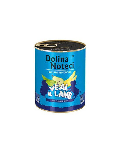 DOLINA NOTECI Premium SuperFood - veau et agneau pour chiens adultes - 800 g