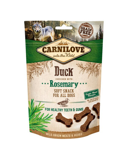 CARNILOVE Semi moist snacks délicatesse au canard et au romarin 200 g