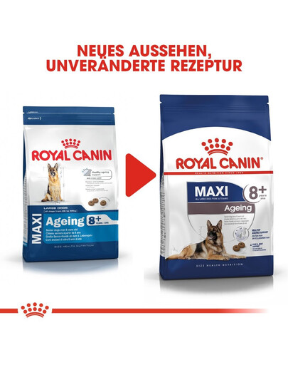 ROYAL CANIN Maxi ageing croquettes pour chiens adultes de plus de 8 ans, grandes races 8+3 kg