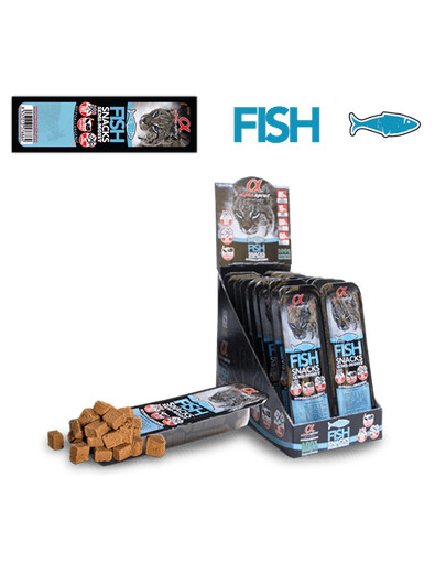ALPHA SPIRIT Fish Snacks En-cas de poisson semi-humide pour les chats 16x35 g