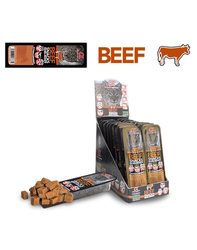 ALPHA SPIRIT Beef Snacks En-cas de bœuf semi-humide pour les chats 16x35 g