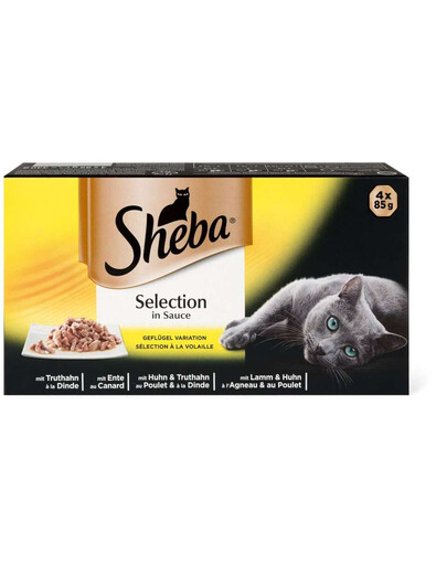 SHEBA Sélection de saveurs en mélange de sauces 6 x 340 g