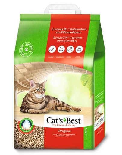 JRS Cat's best eco plus - 20 L - litière pour chats agglomérante 100 % biodégradable
