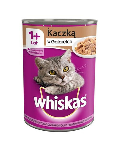WHISKAS - Canard en gelée pour chat adulte - 24 x 400 g