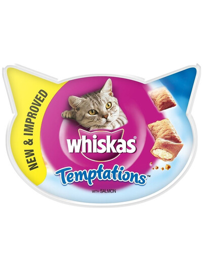 WHISKAS Temptations au saumon 60 g x8