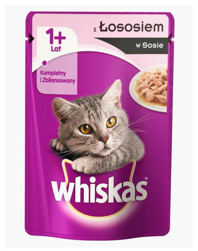 WHISKAS Saumon en sauce 100 g x 24