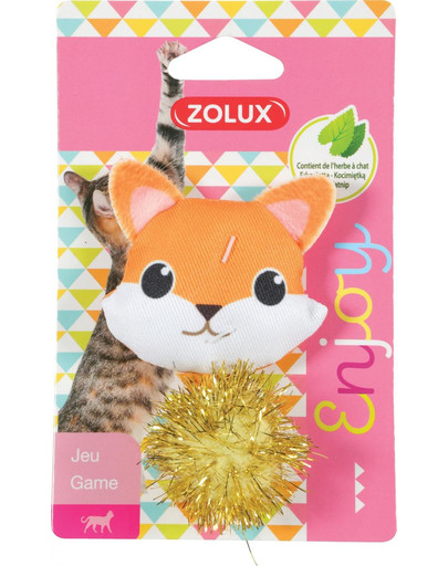 ZOLUX LOVELY Jouet de renard pour chat avec herbe à chat