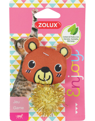 ZOLUX LOVELY jouet pour chat ours en peluche avec herbe à chat