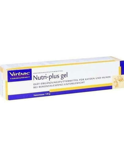 VIRBAC Nutri-Plus gel 120 g pâte haute énergie pour chiens et chats