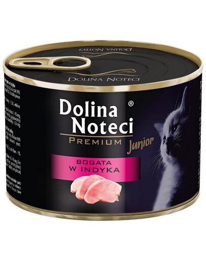 DOLINA NOTECI Premium Junior Aliment riche en dinde pour chatons 185 g