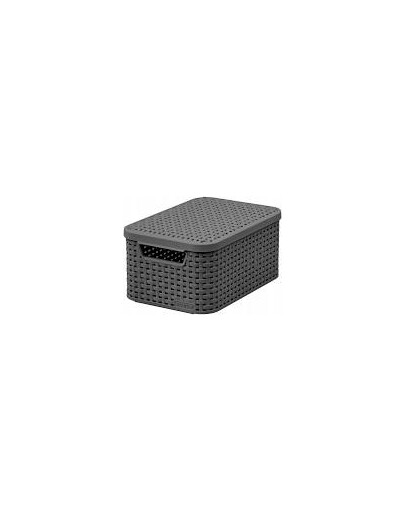 CURVER Panier "STYLE S" avec couvercle gris foncé