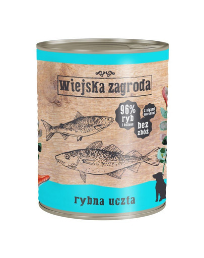 WIEJSKA ZAGRODA Festin de poissons 800 g nourriture pour chiens sans céréales