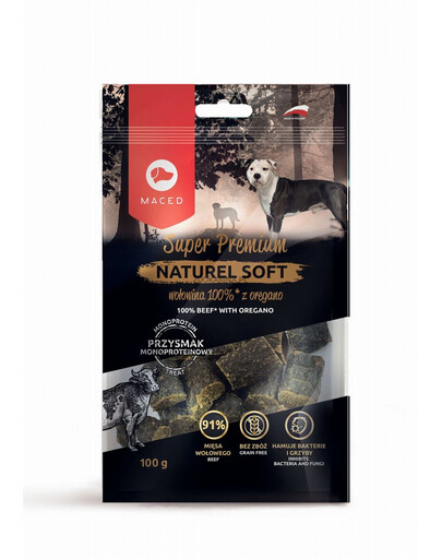 MACED Super Premium Naturel Soft - Friandises moelleuses de boeuf avec origan - 100 g