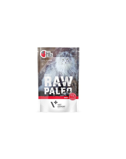 VETEXPERT RAW PALEO Adult beef - pâtée monoproteinée au bœuf - 100 g