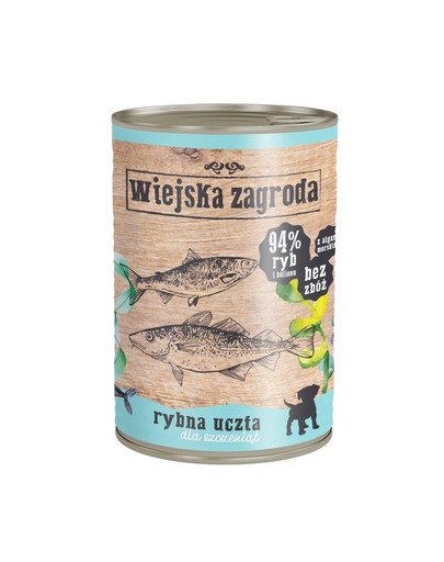 WIEJSKA ZAGRODA - Festin de poissons, sans céréales, pour les chiots - 400 g