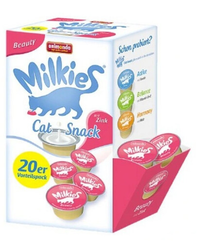 ANIMONDA Milkies Beauty lait pour chat 20x15g