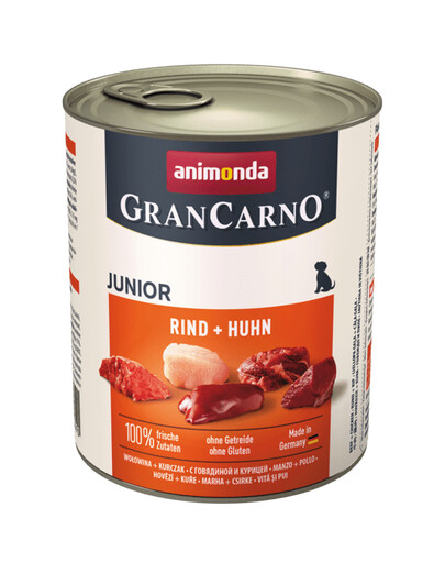 ANIMONDA Grancarno Junior poulet + boeuf pour chiots 800 g