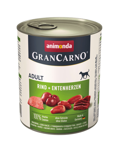 ANIMONDA Grancarno boeuf & coeur de canard 800 g