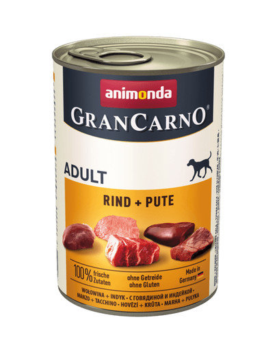 ANIMONDA Grancarno 0,4 kg Boîte de boeuf / dinde