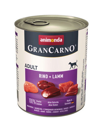 ANIMONDA Grancarno Chien Adulte boeuf et agneau 800 g
