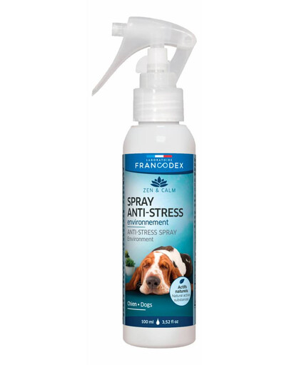 FRANCODEX Spray environnemental anti-stress pour chiots et chiens 100 ml