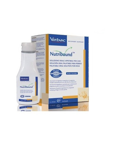 VIRBAC Nutribound Solution orale pour chiens en convalescence 3 x 150 ml