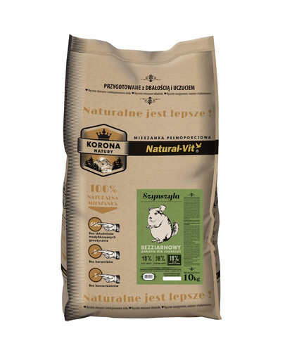 NATURAL-VIT Korona Natury Aliments complets pour chinchillas 10 kg
