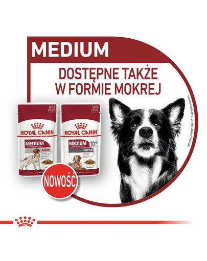 ROYAL CANIN Medium adult 7+ nourriture sèche pour chiens de plus de 7 ans, races moyennes 10 kg
