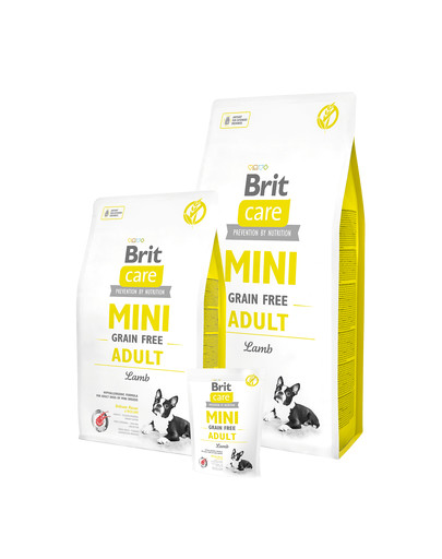 BRIT Care Grain Free Mini Adult Lamb - Agneau & sans céréales pour chiens de petites races - 400 g