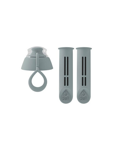 DAFI 2 filtres pour bouteille filtrante avec bouchon en acier
